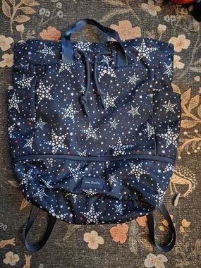 Vera Bradley Star Power Reactive Sports Bag Stars Red White Blue Tote Backpack
